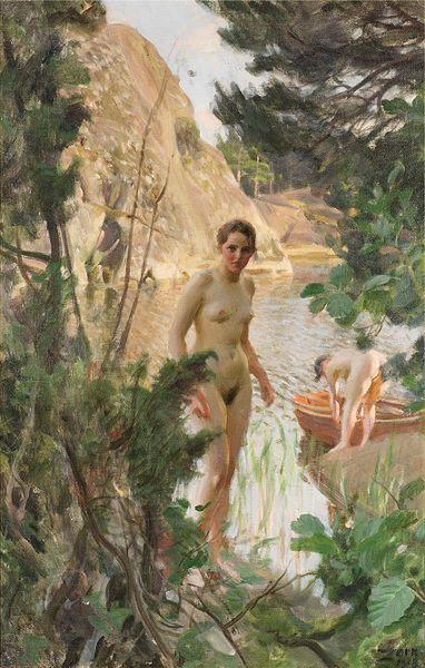 Anders Zorn Svenska: Jollen Germany oil painting art